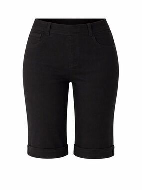 Tribal Jeans Audrey Bermuda Shorts Black Size 4 NWT